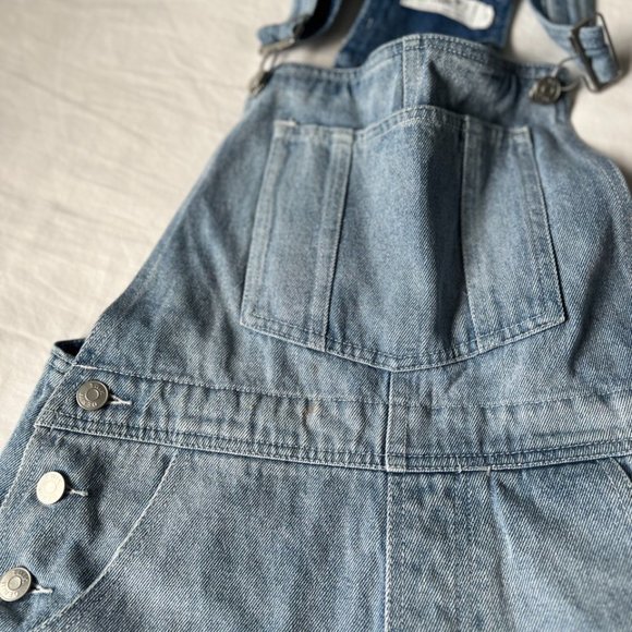 Denim Overalls Jumpsuit Shorts from Simons Twik - Picture 11 of 14